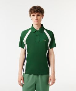 Lacoste Polos-Men’s Cotton Mini-Piqué Colorblock Polo-PH5583-51-lacoste near me