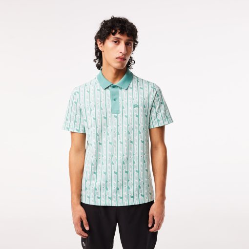 Lacoste Polos-Mens Two-Tone Printed Lacoste Movement Polo-PH5655-51-lacoste france