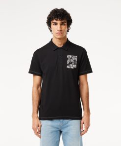 Lacoste Polos-Mens Regular Fit Lacoste Movement Printed Polo-PH7416-51-lacoste near me