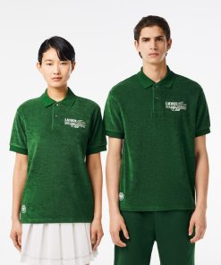 Lacoste Polos-Unisex Relaxed Fit Roland-Garros Edition Terry Polo-PH7849-51-lacoste usa