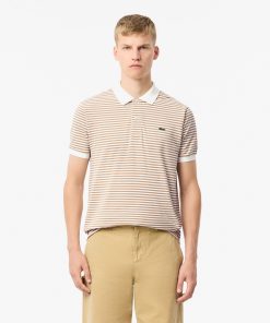 Lacoste Polos-Mens Classic Fit L.12.12 Striped Petit Piqué Polo-PH9753-51-lacosta