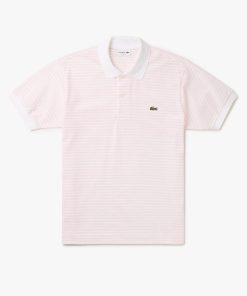 Lacoste Polos-Mens Classic Fit L.12.12 Striped Petit Piqué Polo-PH9753-51-lacoste store near me 2