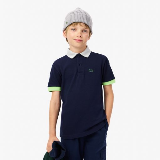 Lacoste Polos-Kids Colorblock Piqué Polo-PJ2456-51-lacoste sale