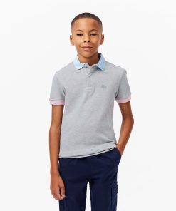 Lacoste Polos-Kids Colorblock Piqué Polo-PJ2456-51-lacoste store