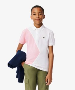 Lacoste Polos-Kids Contrast Argyle Mini Piqué Polo-PJ2475-51-lacoste store