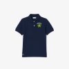 Lacoste Dresses & Skirts-Kids Contrast Panel Cotton T-Shirt Dress-EJ1143-51-lacoste store near me 3