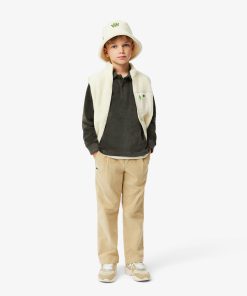 Lacoste Polos-Kids Long Sleeve Velour Polo-PJ2530-51-lacoste sale 2