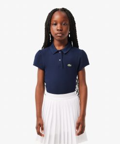 Lacoste Polos-Kids Scalloped Collar Mini Piqué Polo-PJ3594-51-lacoste france