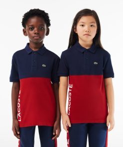 Lacoste Polos-Kids Colorblock Piqué Polo-PJ5294-51-locoste