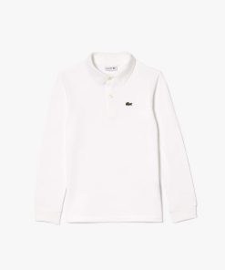 Lacoste Polos-Kids Long Sleeve Petit Piqué Polo-PJ8915-51-lacoste sale