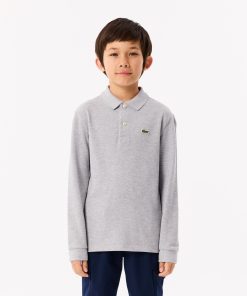 Lacoste Polos-Kids Long Sleeve Petit Piqué Polo-PJ8915-51-lacoste factory outlet