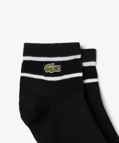 Lacoste Socks-Unisex 2-Pack Striped Socks-RA2932-51-la coste 2