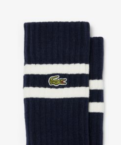 Lacoste Socks-Unisex Ribbed Cotton Socks-RA6842-51-lacoste store 2