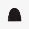 Lacoste Mens Cuffed Wool Beanie-RB9825-51-lacost 4