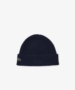 Lacoste Hats-Womens Ribbed Cashmere Beanie-RB0805-51-lacoste sale