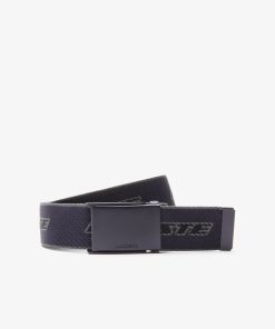 Lacoste Caps & Hats-Mens Contrast Branded Canvas Belt-RC4053-lacoste cardigan