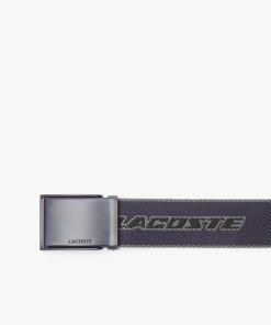 Lacoste Caps & Hats-Mens Contrast Branded Canvas Belt-RC4053-lacoste cardigan 2