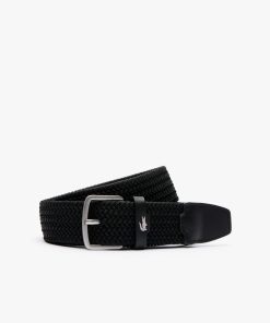 Lacoste Belts-Mens Stretch Canvas Strap Belt-RC4100-la coste