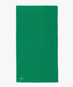 Lacoste Scarves & Gloves-Womens Ribbed Cashmere Infinity Scarf-RE0802-51-lacoste factory outlet