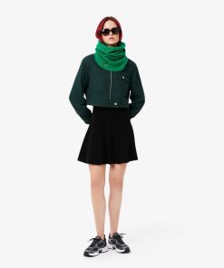 Lacoste Scarves & Gloves-Womens Ribbed Cashmere Infinity Scarf-RE0802-51-lacoste factory outlet 2