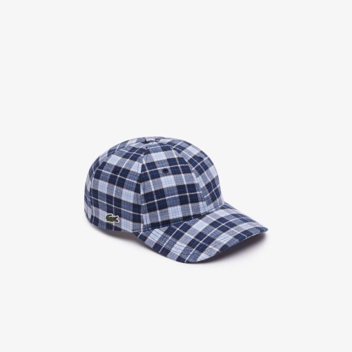 Lacoste Caps & Hats-Unisex Organic Cotton Checkered Cap-RK1494-51-lacost