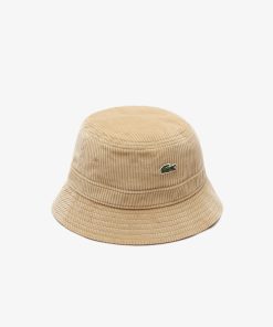 Lacoste Caps & Hats-Mens Corduroy Bucket Hat-RK2934-51-lacoste store near me