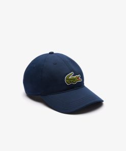 Lacoste Caps & Hats-Unisex Crocodile Badge Cotton Twill Cap-RK3186-51-lacoste factory outlet