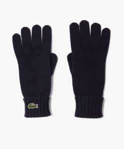 Lacoste Scarves & Gloves-Unisex Wool Jersey Gloves-RV0452-51-lacoste near me