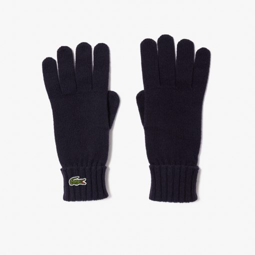 Lacoste Scarves & Gloves-Unisex Wool Jersey Gloves-RV0452-51-lacoste near me