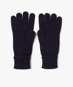 Lacoste Scarves & Gloves-Unisex Wool Jersey Gloves-RV0452-51-lacoste us 2