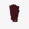 Lacoste Scarves & Gloves-Womens Ribbed Cuff Sherpa Mittens-RV2155-51-locoste 4