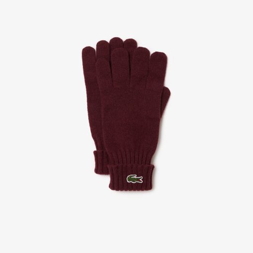 Lacoste Scarves & Gloves-Unisex Wool Jersey Gloves-RV0452-51-lacoste france