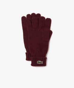 Lacoste Scarves & Gloves-Unisex Wool Jersey Gloves-RV0452-51-lacoste france