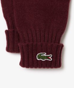 Lacoste Scarves & Gloves-Unisex Wool Jersey Gloves-RV0452-51-lacoste france 2