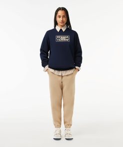 Lacoste Sweaters & Sweatshirts-Oversized Tennis Print Fleece Jogger Sweatshirt-SF1605-51-lacoste usa 2