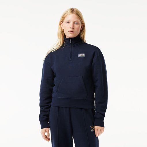 Lacoste Sweaters & Sweatshirts-High Neck Zipped Fleece Jogger Sweatshirt-SF2702-51-la coste