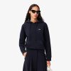 Lacoste Sweaters & Sweatshirts-Womens Relaxed Fit Piqué Hoodie-SF8346-51-lacoste factory outlet 4