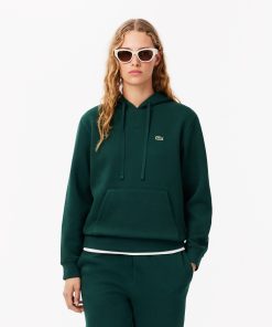 Lacoste Sweaters & Sweatshirts-Womens Relaxed Fit Piqué Hoodie-SF8346-51-lacoste us