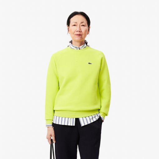 Lacoste Sweaters & Sweatshirts-Womens Crew Neck Piqué Sweatshirt-SF8347-51-lacoste cardigan