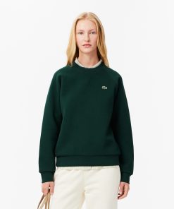 Lacoste Sweaters & Sweatshirts-Womens Crew Neck Piqué Sweatshirt-SF8347-51-lacoste factory outlet