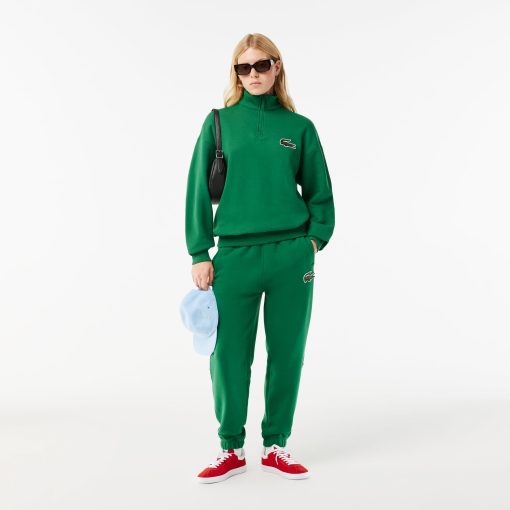 Lacoste Sweaters & Sweatshirts-Unisex Loose Fit High-Neck Fleece Sweatshirt-SH0069-51-lacosta - Image 2