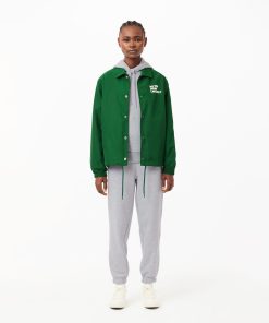 Lacoste Sweaters & Sweatshirts-Unisex Relaxed Fit Slogan Hoodie-SH0132-51-lacoste sale 2