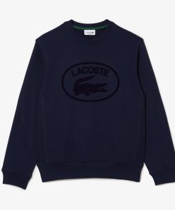 Lacoste Sweaters & Sweatshirts-Mens Relaxed Fit Organic Cotton Sweatshirt-SH0254-51-lacoste near me