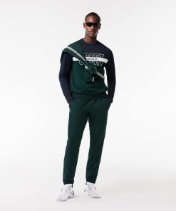 Lacoste Sweaters & Sweatshirts-Mens Ripstop Tennis Sweatshirt-SH1083-51-lacoste near me 2