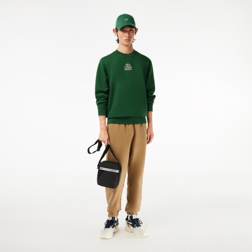 Lacoste Sweaters & Sweatshirts-Unisex Signature Print Fleece Sweatshirt-SH1156-51-lacoste france - Image 2