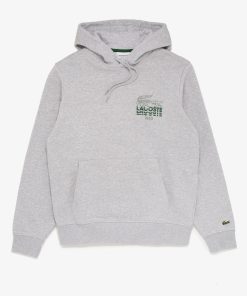 Lacoste Sweatshirts-Mens Crocodile Branding Cotton Fleece Hoodie-SH1204-51-lacoste store near me 2