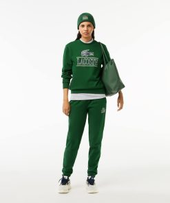 Lacoste Sweaters & Sweatshirts-Unisex Fleece Crew Neck Print Sweatshirt-SH1228-51-lacoste cardigan 2