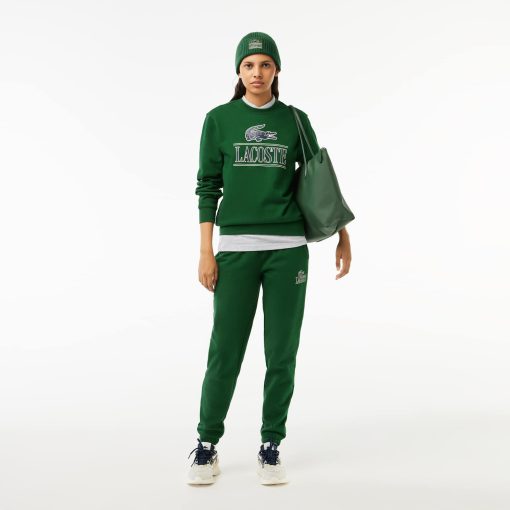 Lacoste Sweaters & Sweatshirts-Unisex Fleece Crew Neck Print Sweatshirt-SH1228-51-lacoste cardigan - Image 2