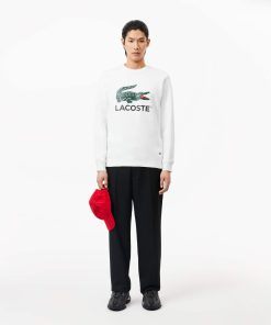 Lacoste Sweaters & Sweatshirts-Mens Fleece Crew Neck Sweatshirt-SH1281-51-lacoste near me 2