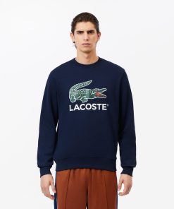 Lacoste Sweaters & Sweatshirts-Mens Fleece Crew Neck Sweatshirt-SH1281-51-lacoste outlet